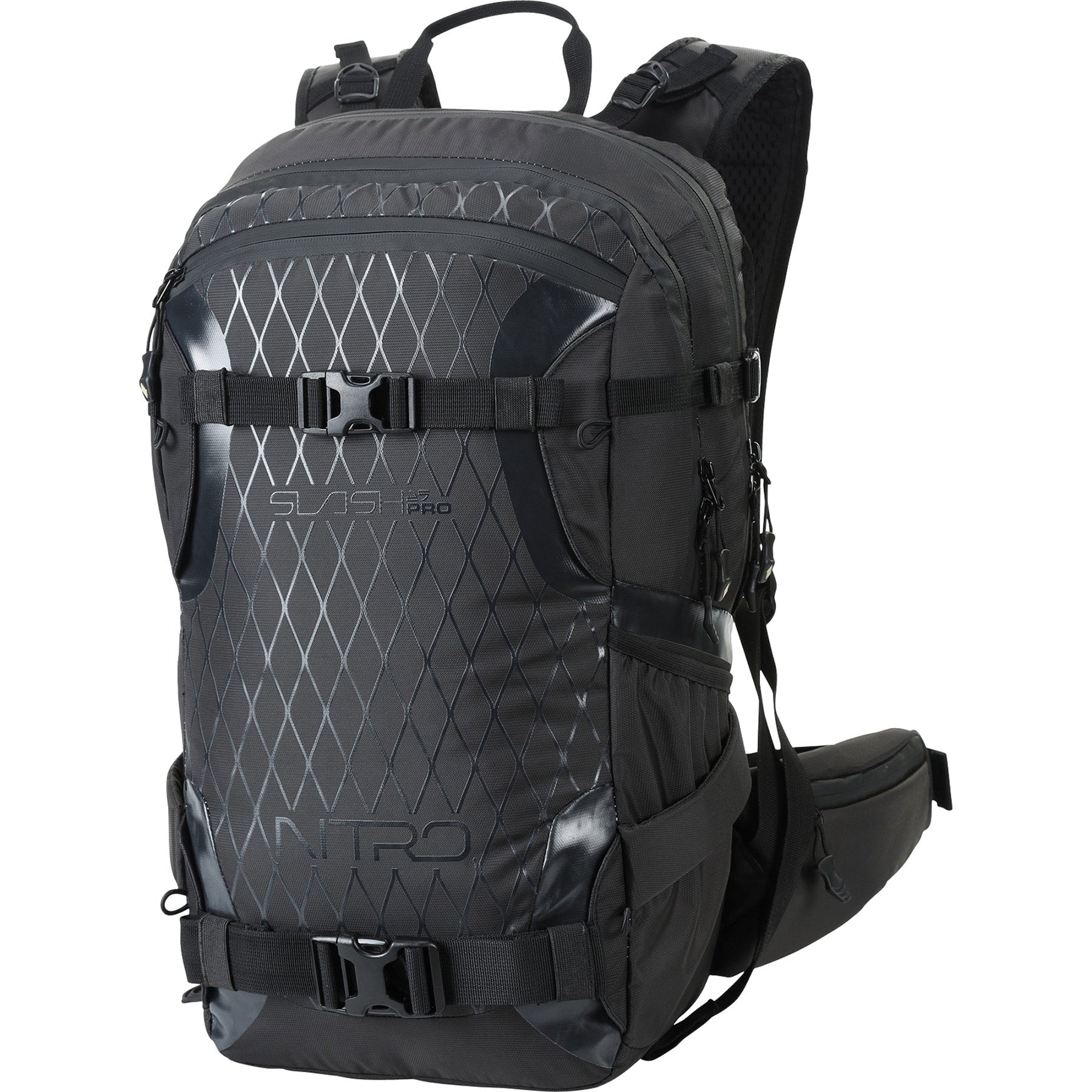 NITRO SLASH PRO ブラックバックパック　25L Nitro Slash 25 Pro Backpack | Snowboard Backpacks Australia