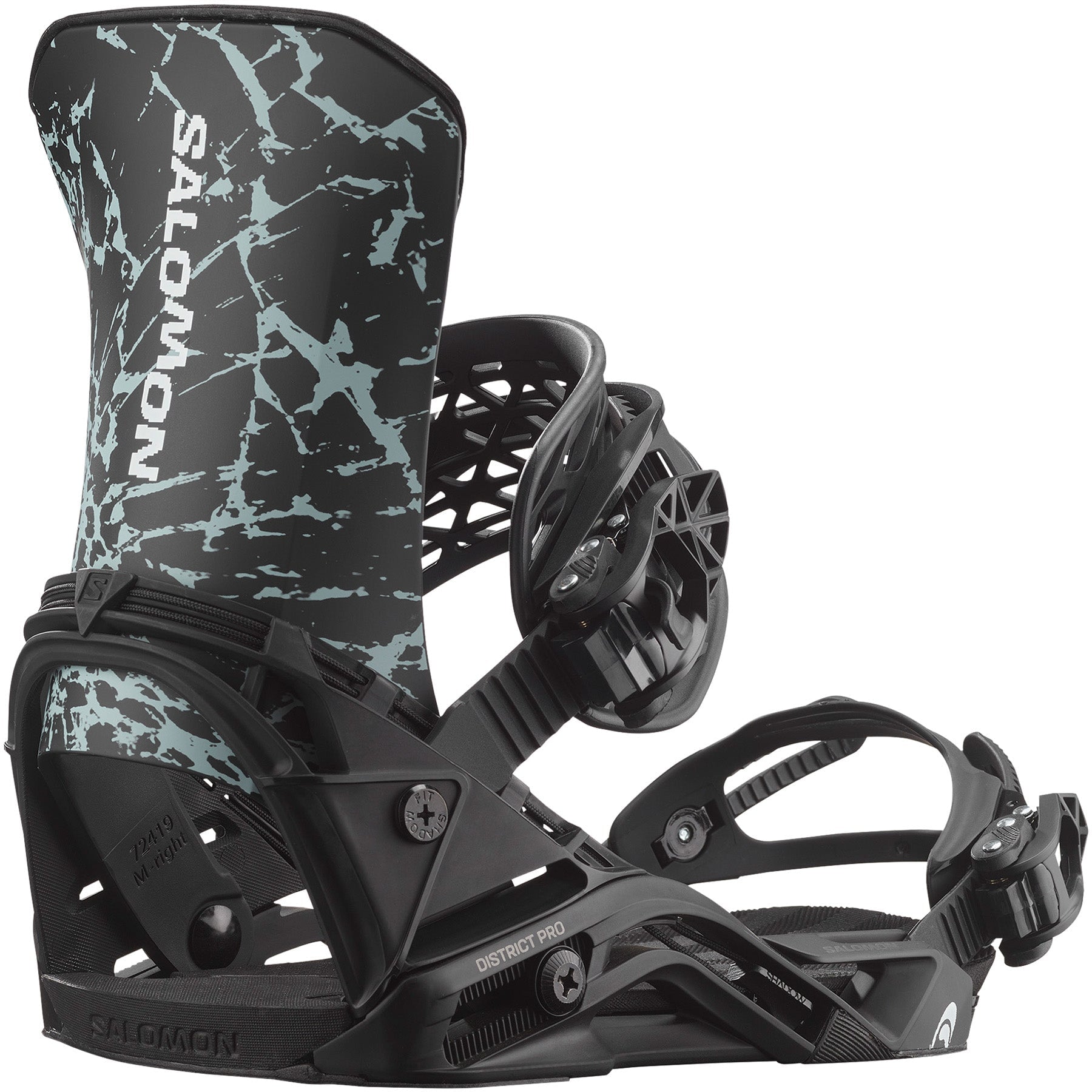 Salomon Mens District Pro Bindings 2026 | Mens Snowboard Bindings