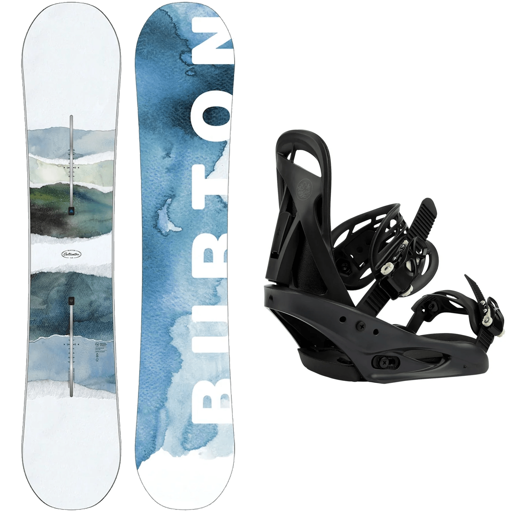 burton build your own snowboard Burton Cultivator Watercolour Package