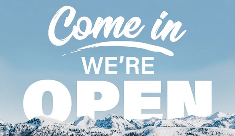 Come in - We're Open!