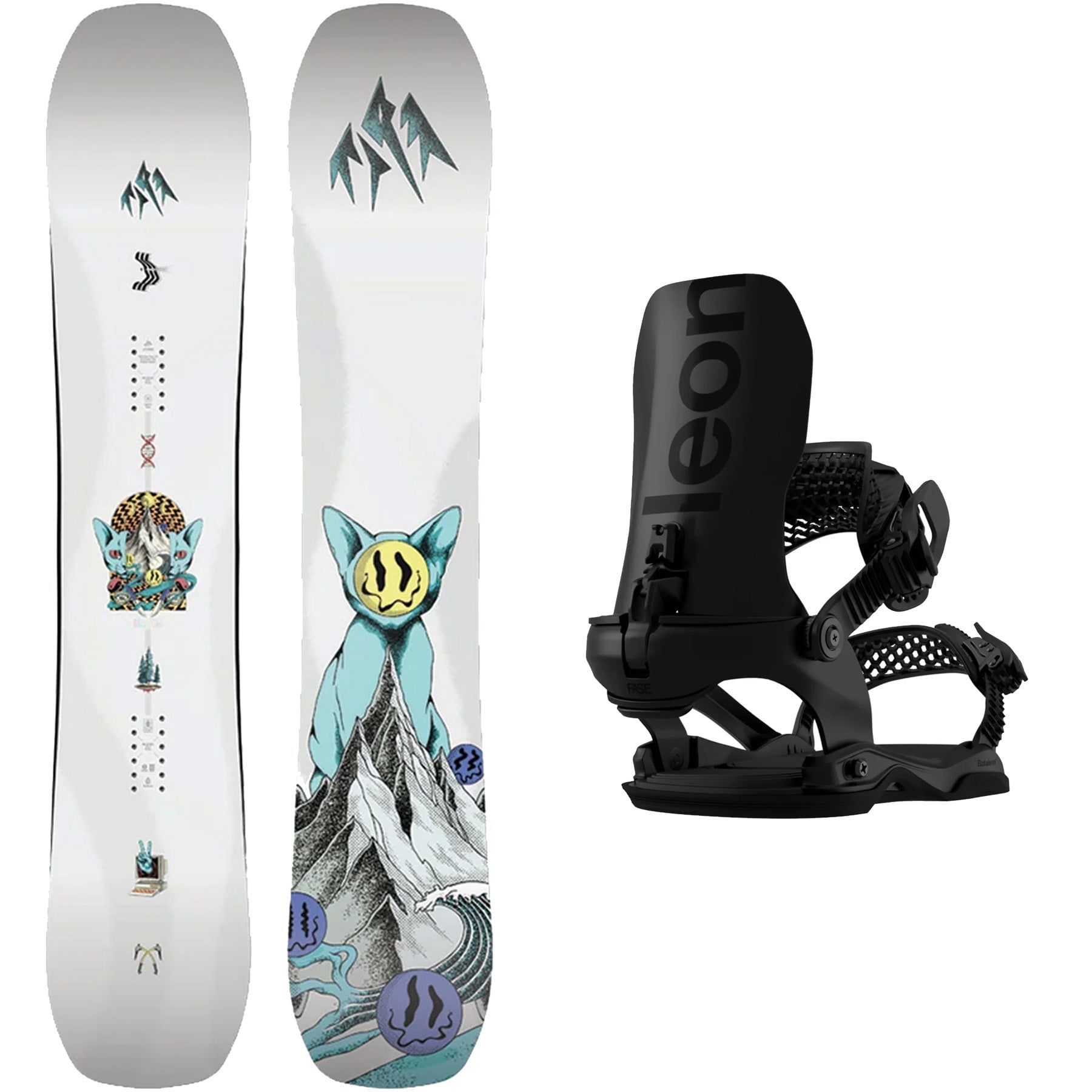 Jones Mens Rally Cat / Bataleon Blaster FASE Bindings Package