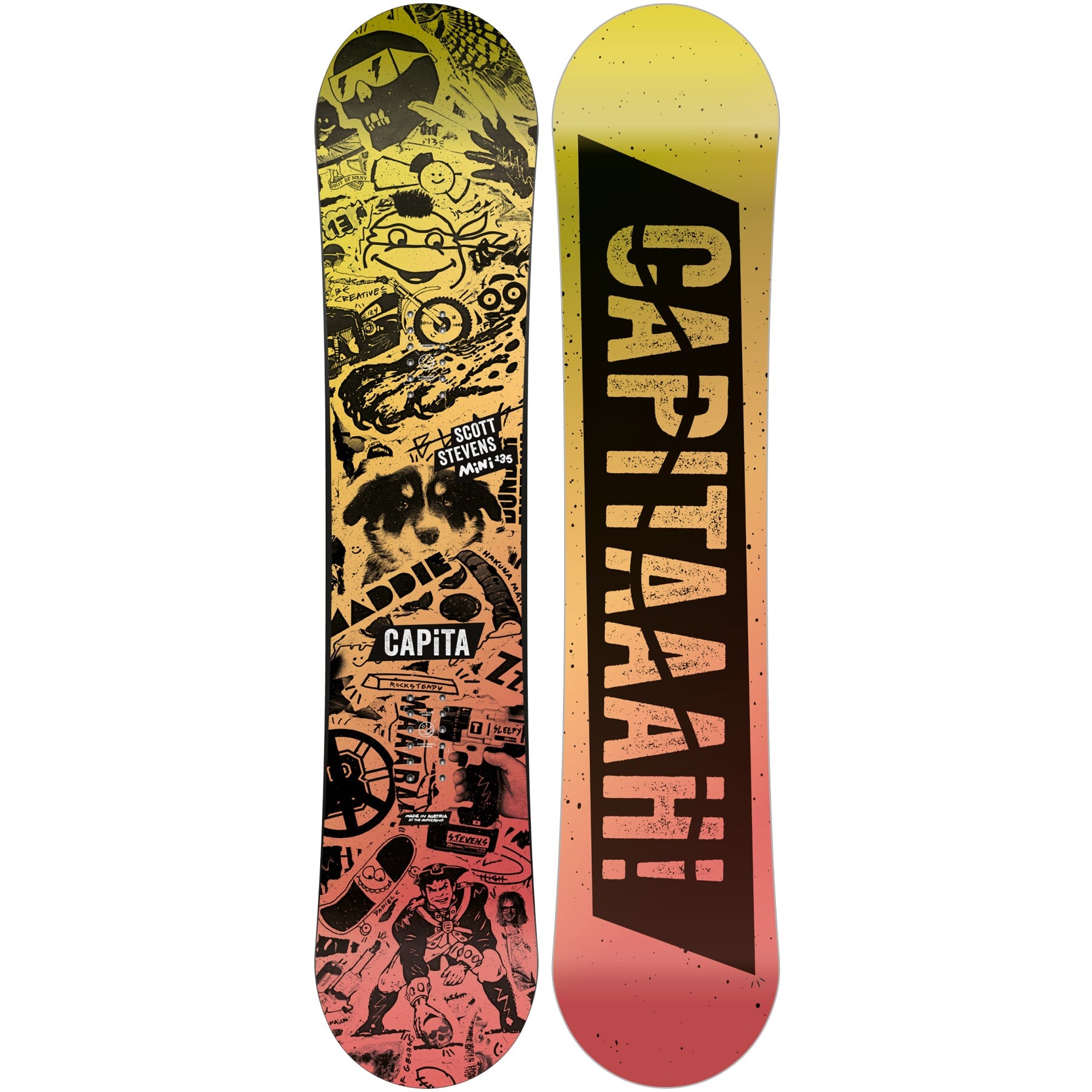 CAPiTA スノーボード SCOTT STEVENS 135cm CAPiTA キャピタ スノーボード 板 ジュニア SCOTT STEVENS MINI 135 22