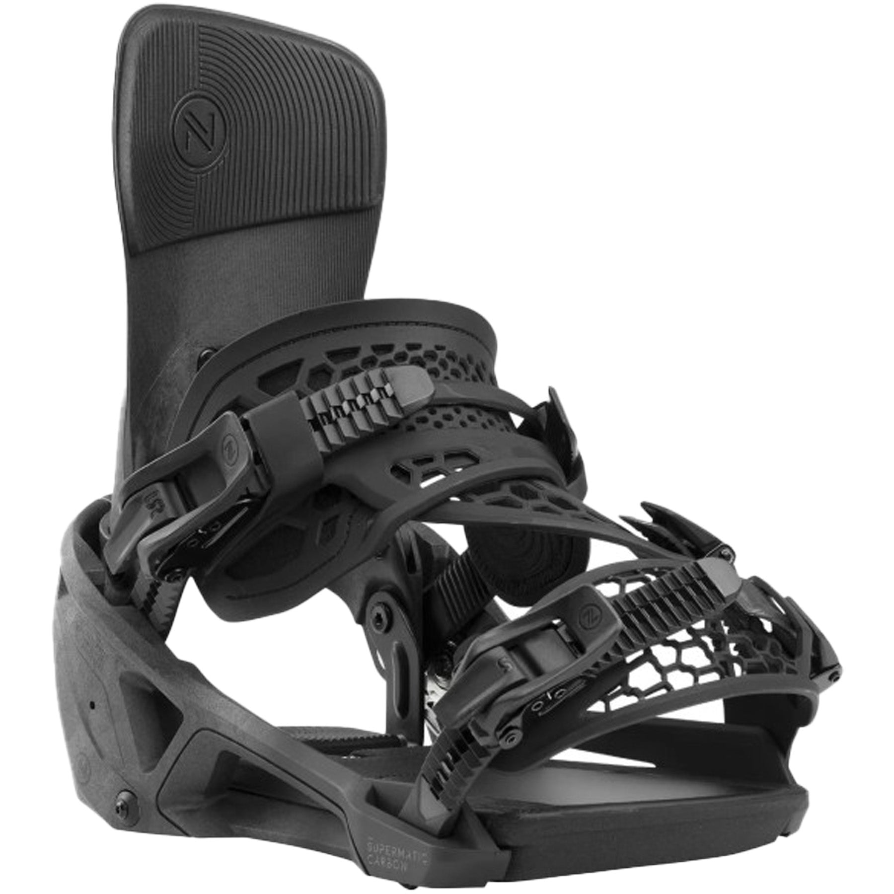 NIDECKER Supermatic Carbon ブラック Nidecker Carbon Supermatic Bindings 2026 | Mens Womens Snowboard