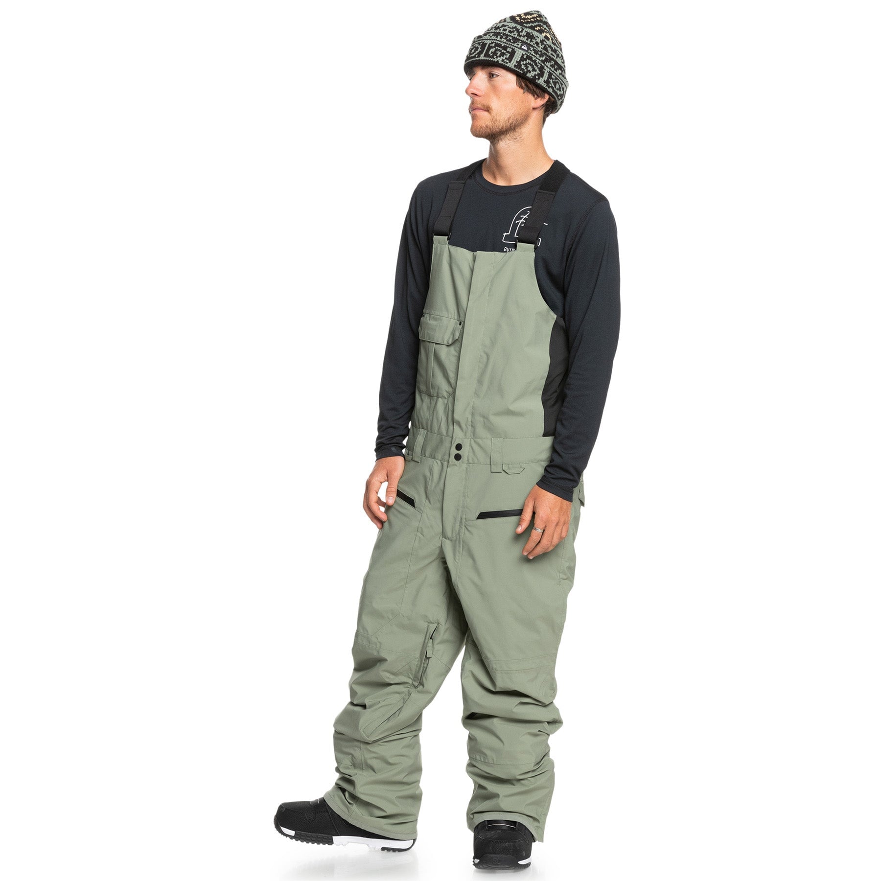 QUIKSILVER UTILITY BIB Mサイズ Quiksilver Utility Bib 2025 | Mens Snowboard Bibs Australia