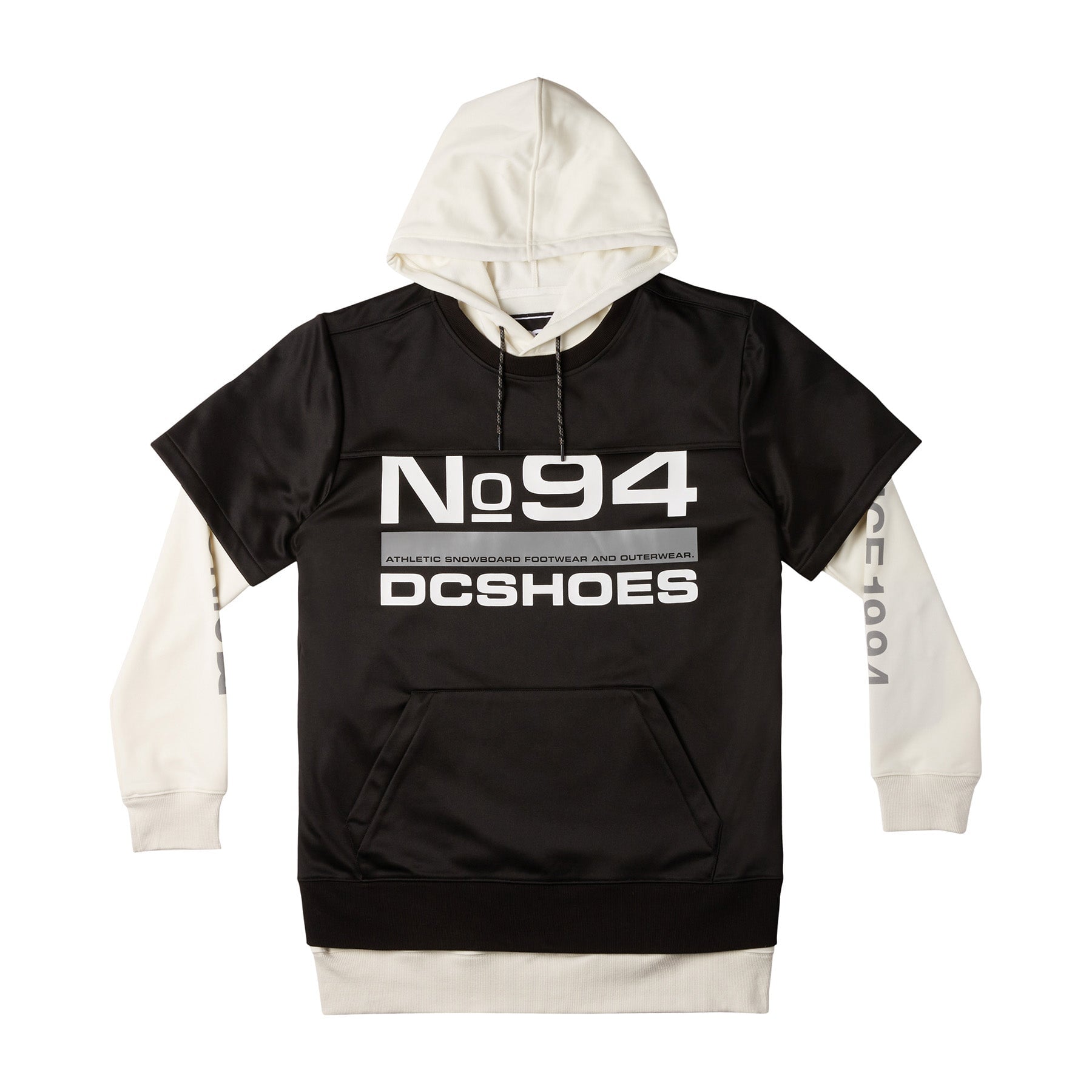 DC DRYDEN HOODIE グレー/ブラック DC Dryden Hoodie 2025 | Snowboard Layering Australia