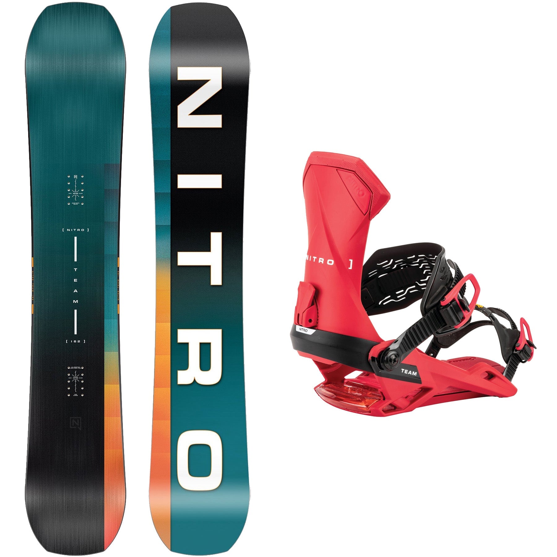 Nitro Team Snowboard / Nitro Team Binding Package