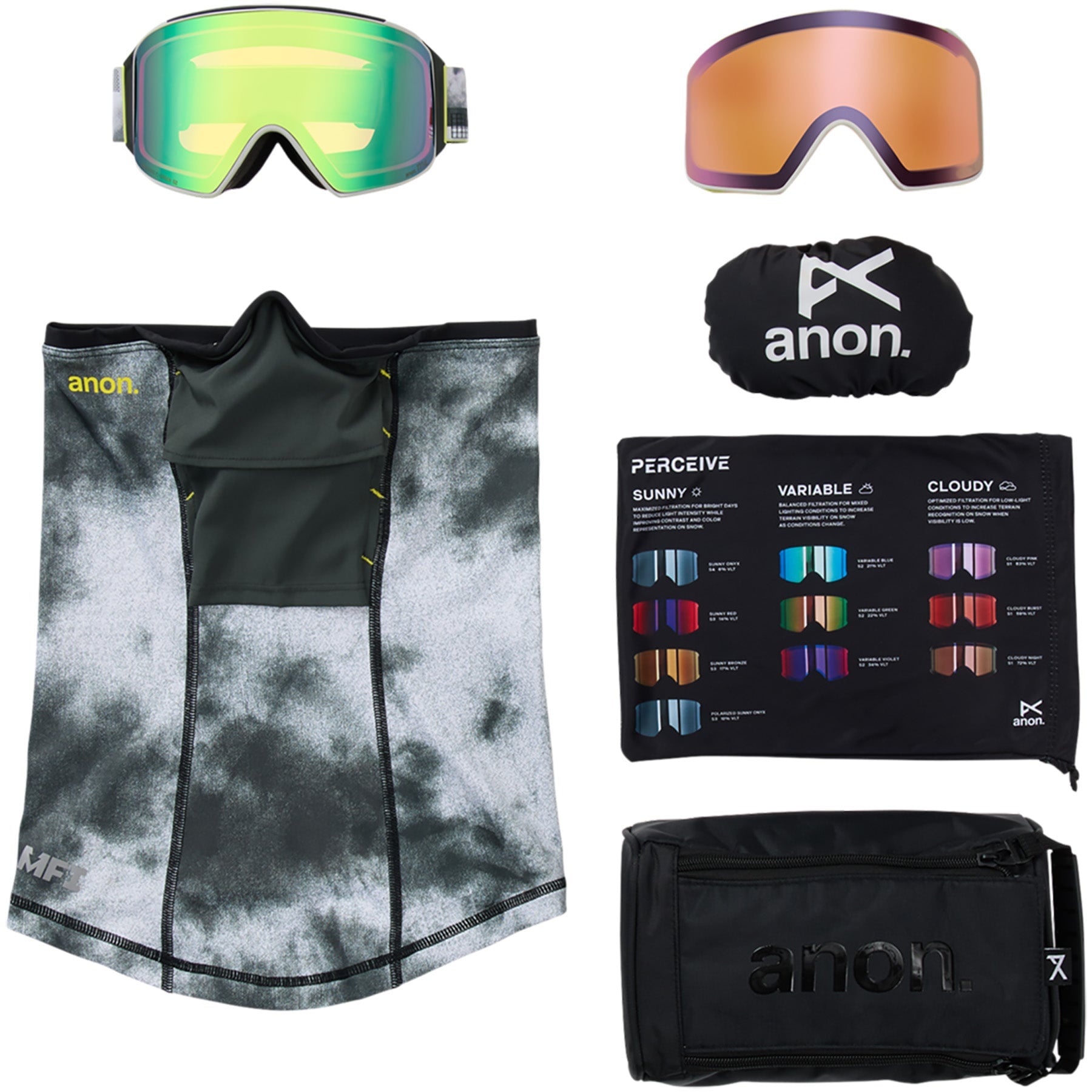 Anon M4 Cylindrical Goggles Low Bridge | Mens Womens Snowboard