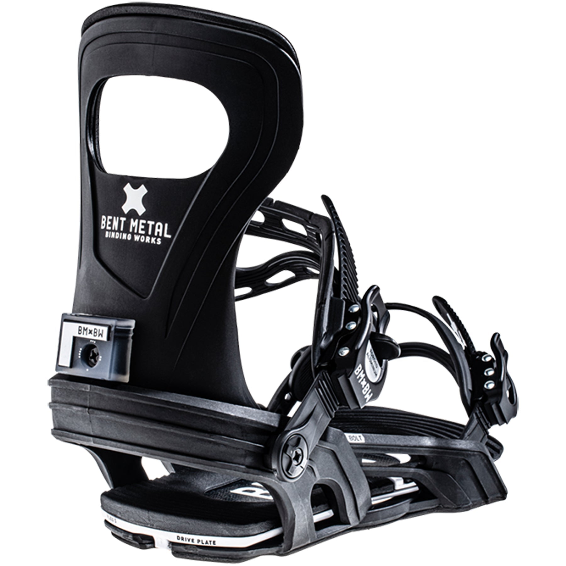 Bent Metal Bolt Men's Snowboard Bindings – All-Mountain Flex, Adjustable Highback, Forged Aluminum Buckles - View #11