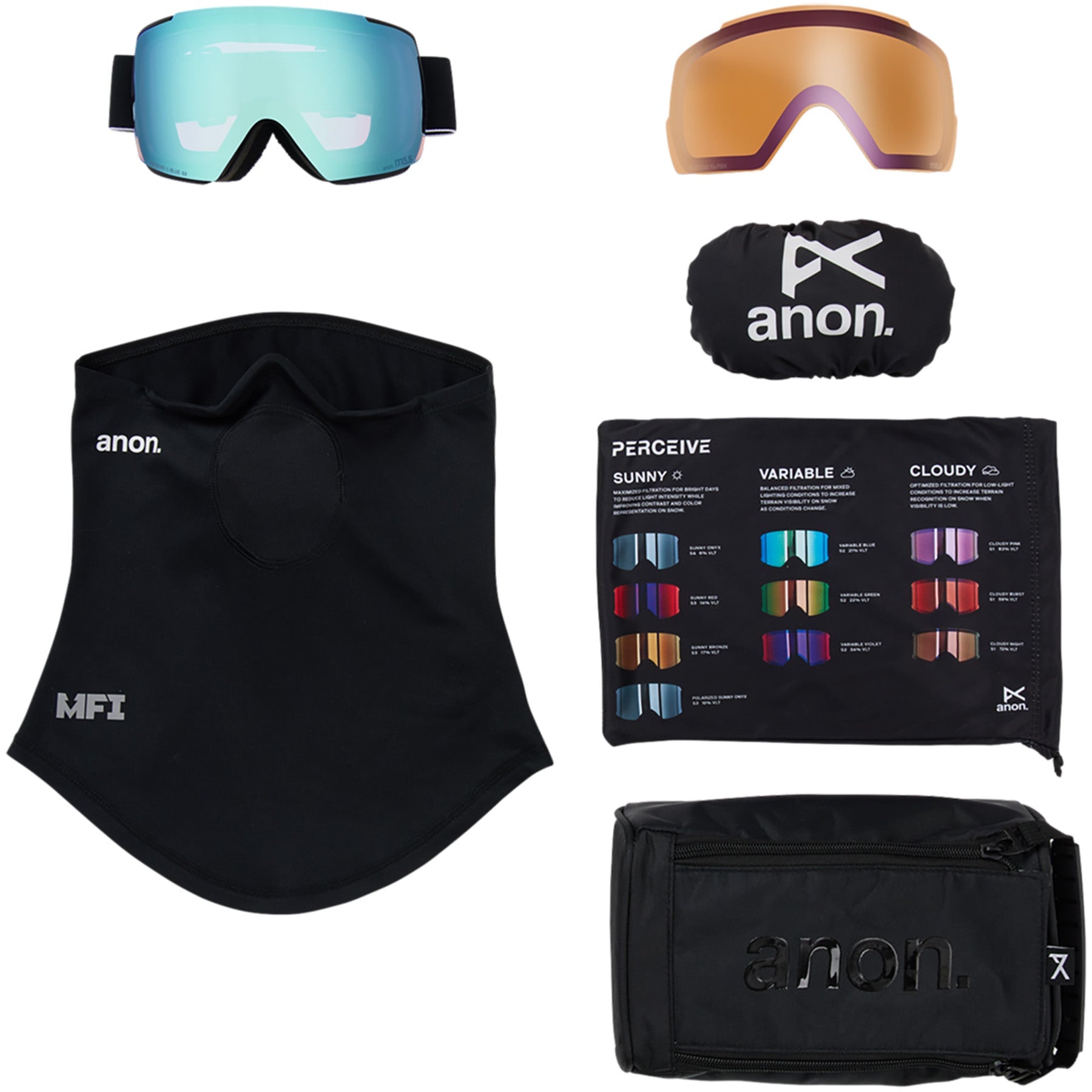 Anon M5S Goggles Low Bridge | Mens Womens Snowboard Goggles Australia