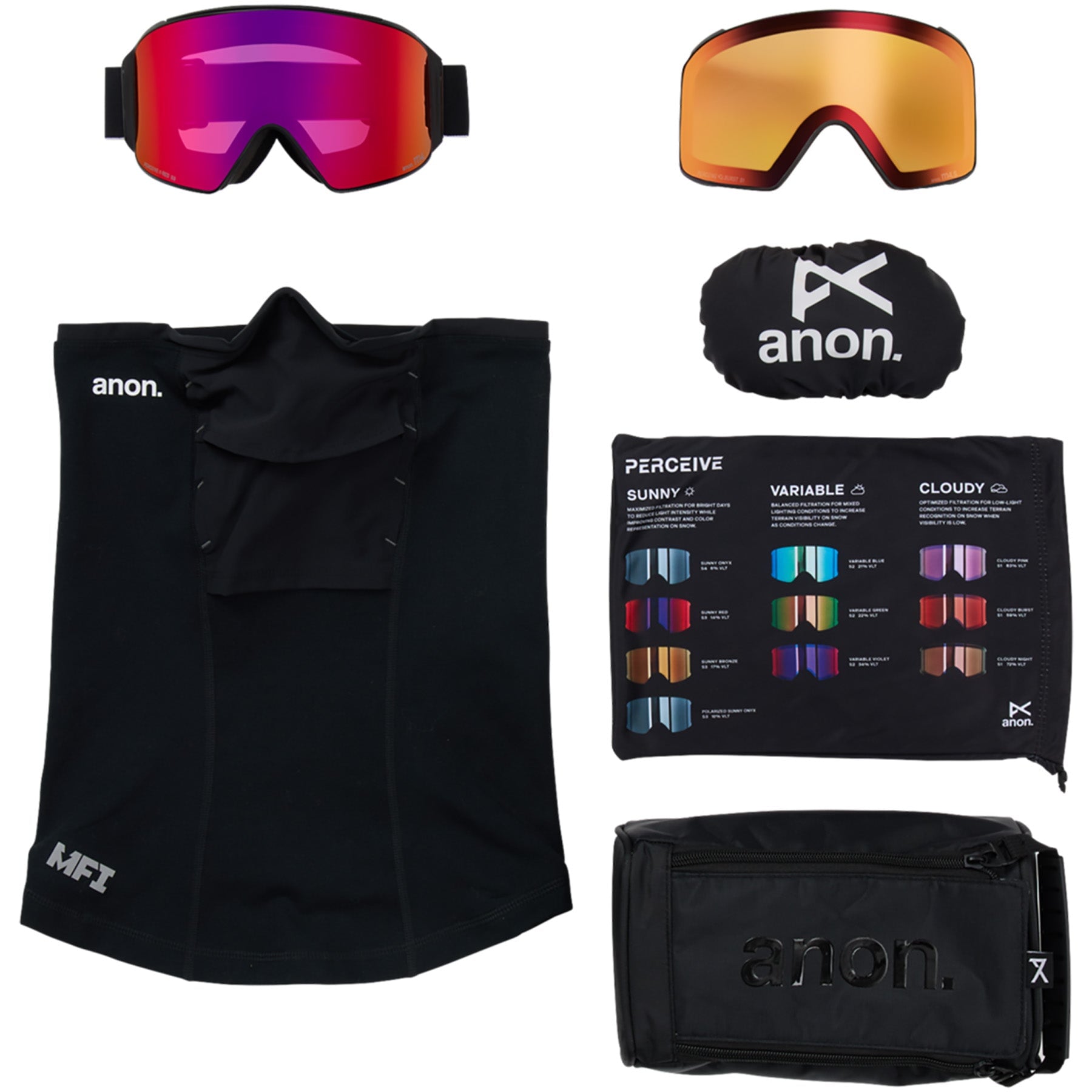 Anon M4 Cylindrical Goggles Low Bridge | Mens Womens Snowboard
