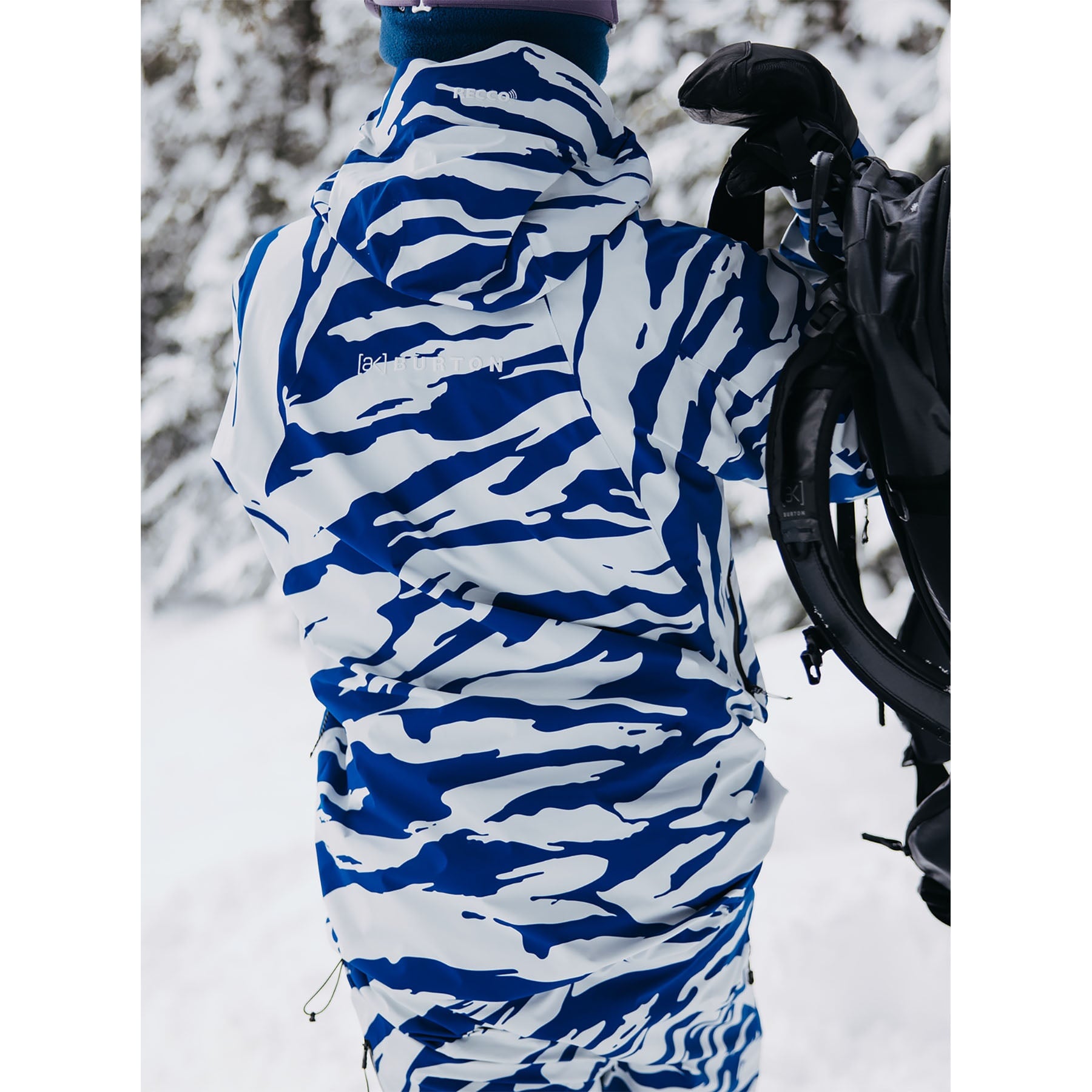 BURTON The White Collection ネイビー チェック柄 BURTON The White Collection Such A Deal Blue & White Jacket - Size