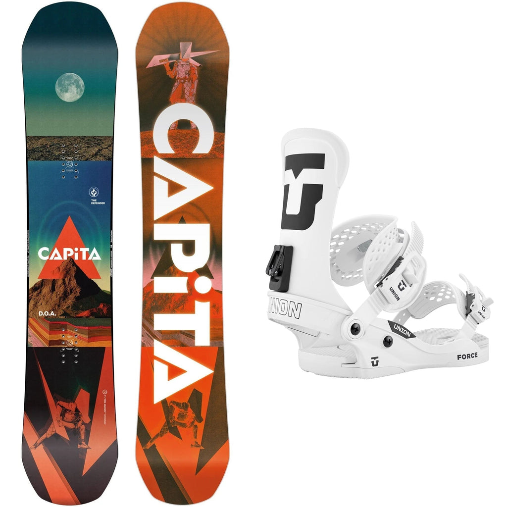 2016 capita doa snowboard / Union Force Classic Package generation hybrid camber design that delivers the pop and response of a cambered board with the predictability of reverse camber and is now available in an extended range of wide sizes.The P2 Superlight Core reduces weight while providing high Capita D.O.A. Wide 2024 -