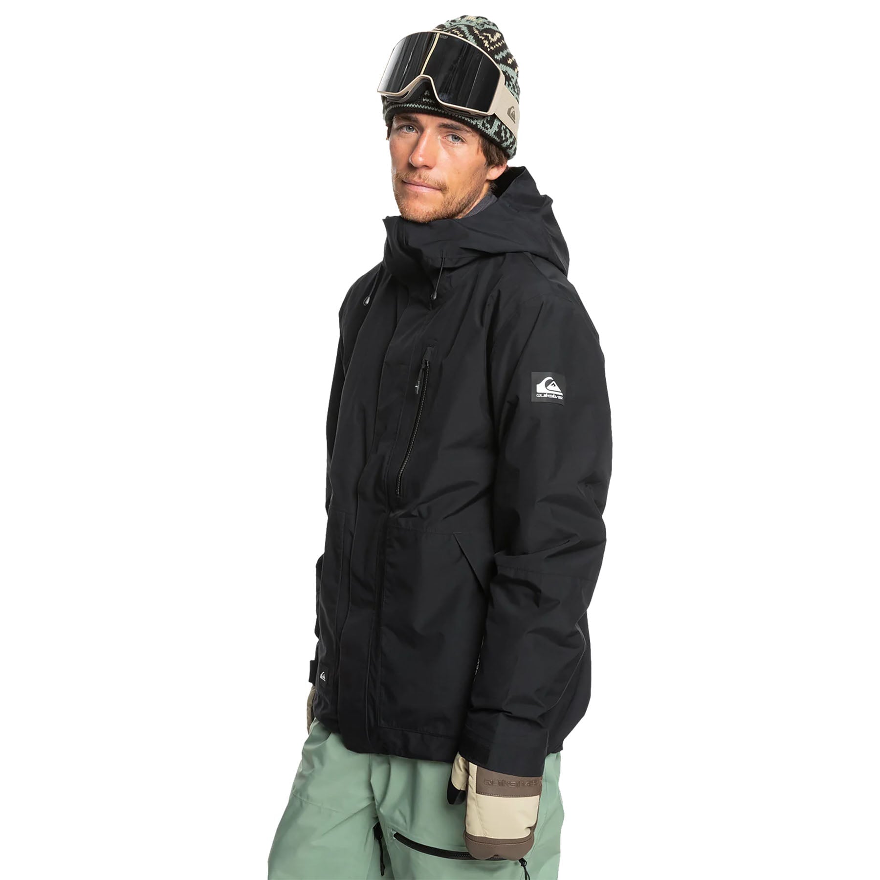 Quiksilver MISSION GORE-TEX ブラック メンズM Quiksilver Mission Gore-Tex Jacket 2025 | Mens Snowboard Jackets
