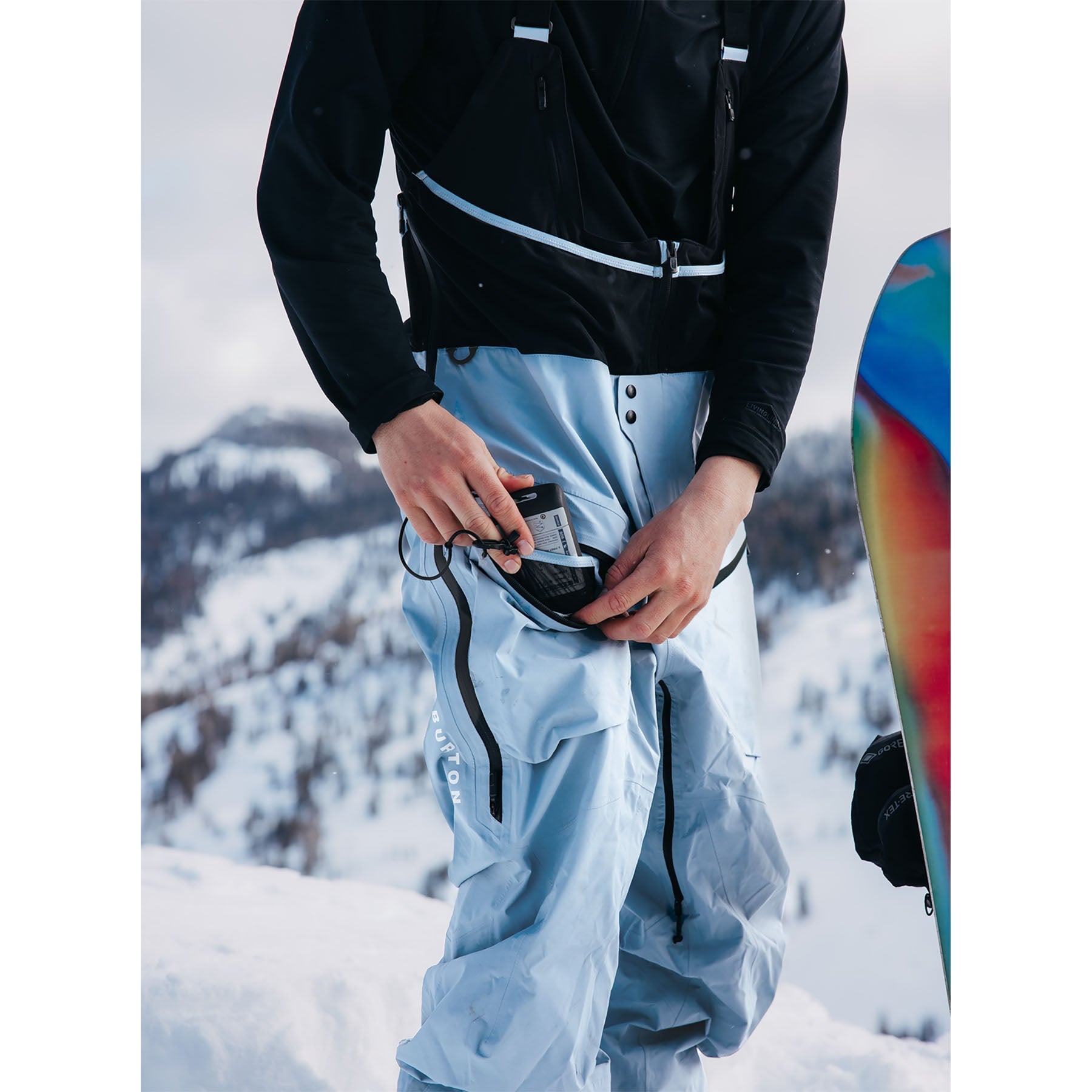 スノーボード Burton [ak] TUSK GORE-TEX PRO BIB (XL) Men's Burton [ak] Tusk GORE-TEX PRO 3L Hi-Top Bib Pants