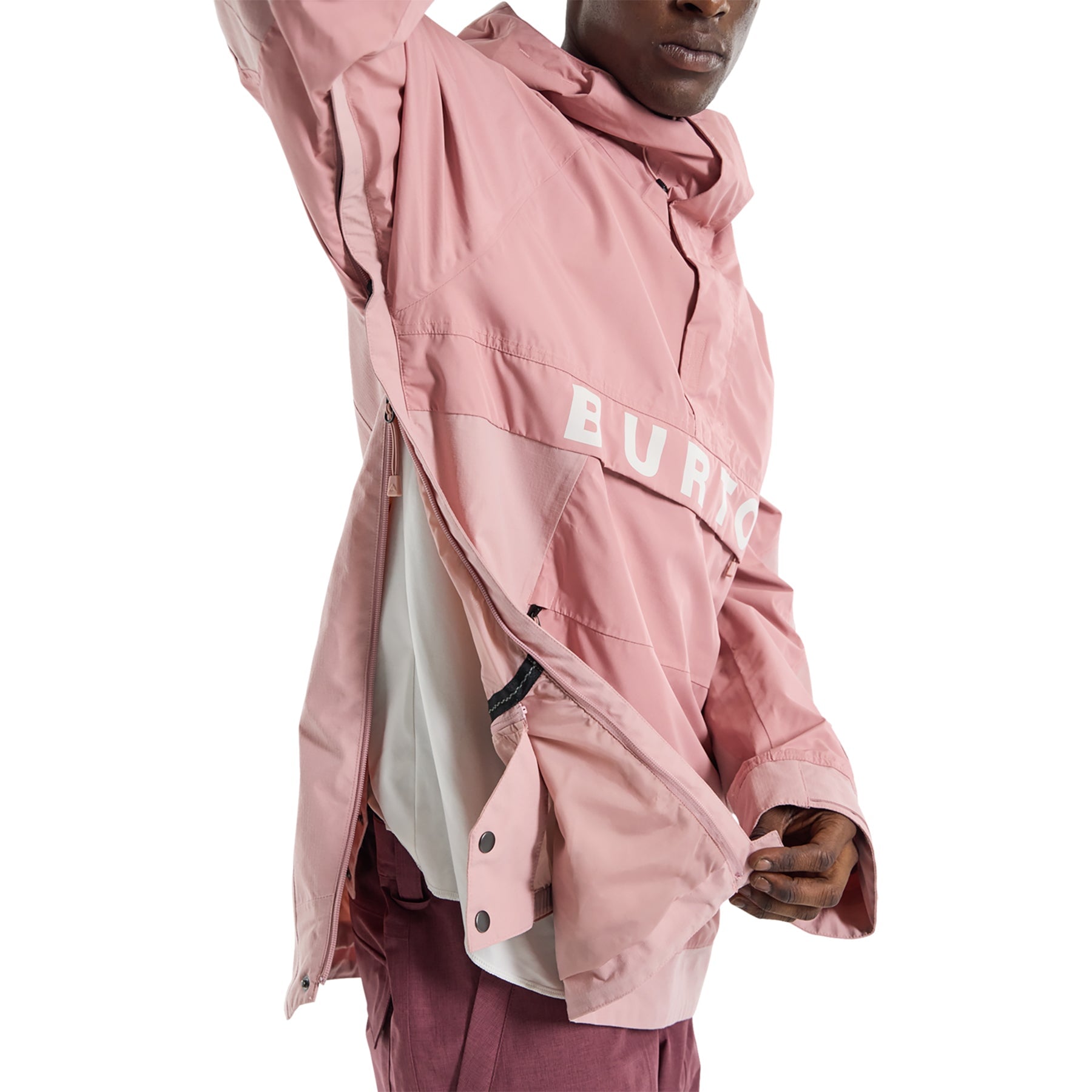 BURTON M FROSTNER ANORAK XS ブラック/ピンク BURTON M FROSTNER ANORAK XS ブラック/ピンク Men's Burton Frostner