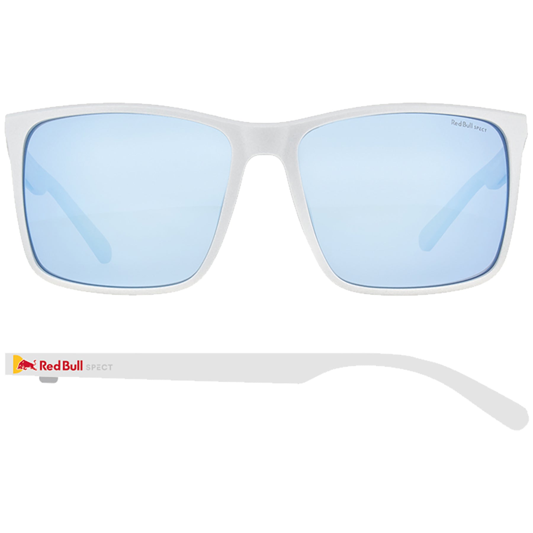 Metallic Silver / Smoke With Light Blue Mirror